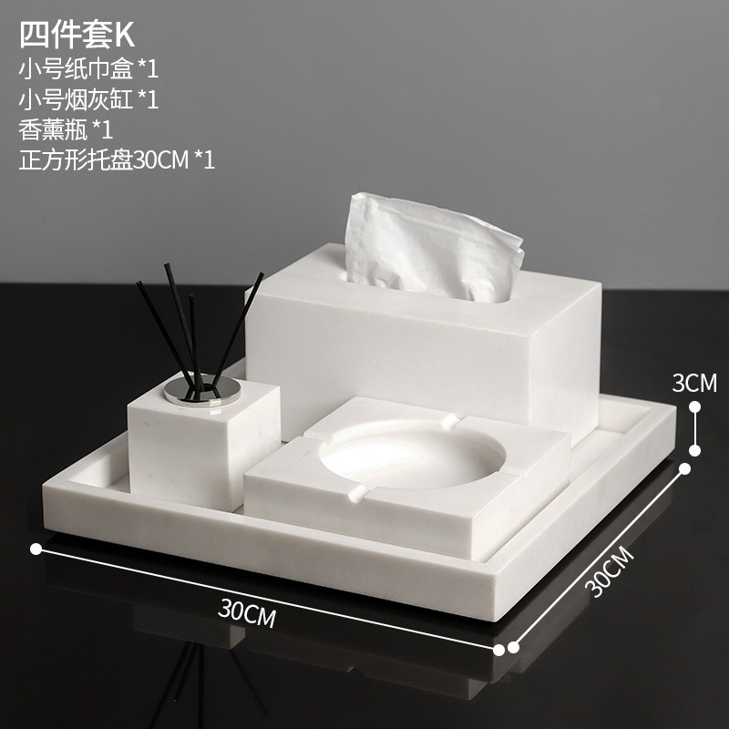 Juego de cuatro piezas de color púrpura claro jazz blanco K