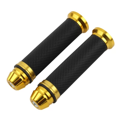 Motorcycle Handle Cover aluminum rubber handlebar cover cross-country - gold
