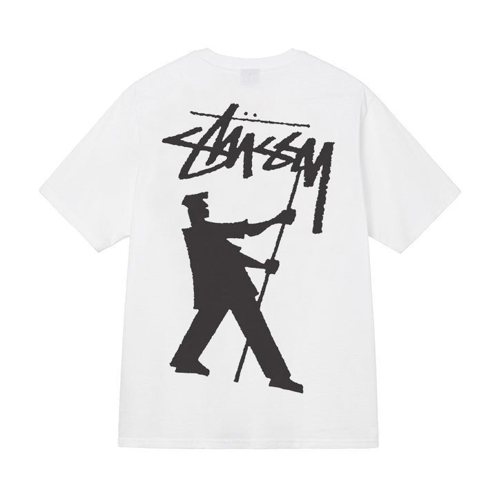 stusy スタッシー 2025年新作 8 男女兼用 半袖Tシャツ 夏 ブラック ホワイト メンズTシャツ ゆったり 230g|undefined