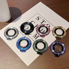 新款CD纹支架背胶指环扣多功能手机壳贴放大镜CD纹折叠支架批发