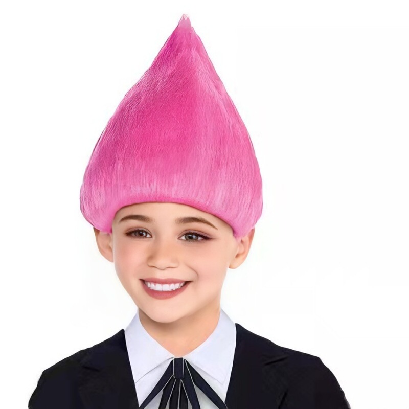 Red Fluffy Alternative European and American Wigs, Personalized Festival Flame Wigs, Halloween Wigs, Troll Festival Wigs, Elf Wigs