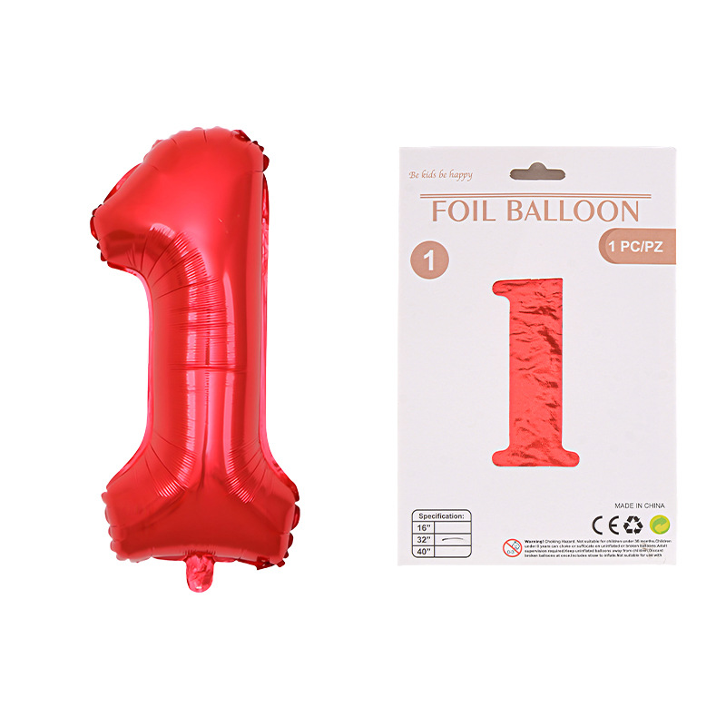 Globo de película de aluminio digital de 32 pulgadas, tarjeta de papel, tapa dura, paquete individual, cuerpo delgado, fiesta digital, globo decorativo flotante