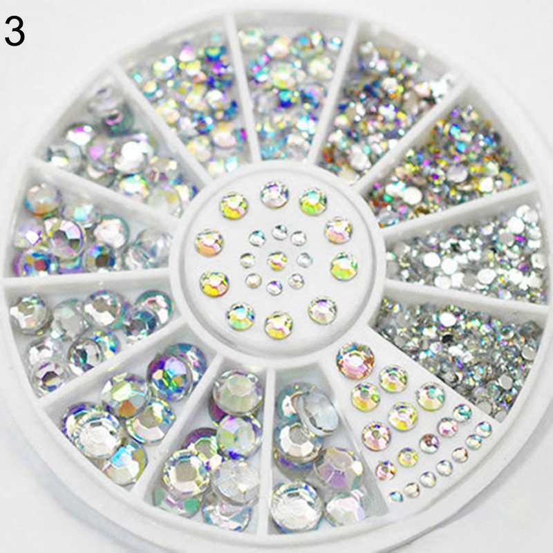 Cross-border Hot Selling Nail Drill Nail Nail Disc Nail Acrylic Special-shaped Drill Mixed Boxed Rhinestone