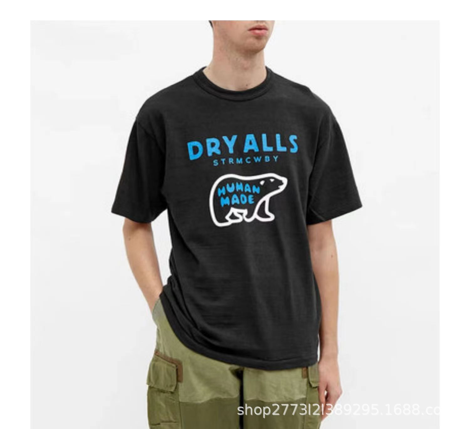 Herren T-shirt Mit Eisbär Motiv Locker Geschnitten Sommerlich_voghion.com