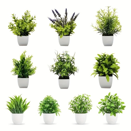 Fábrica directa al por mayor transfronterizo imitación verde de flores falsas de oficina decoración interior imitación bonsai