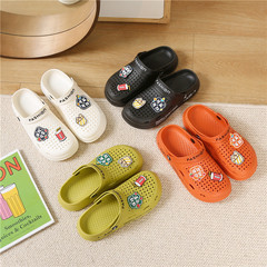 2023 New Korean Style Casual Anti-Odor Thick Sole Girl's Cap Toe Hole Shoes Summer Fashion Outdoor Wear Anti-Slip Beach Shoes