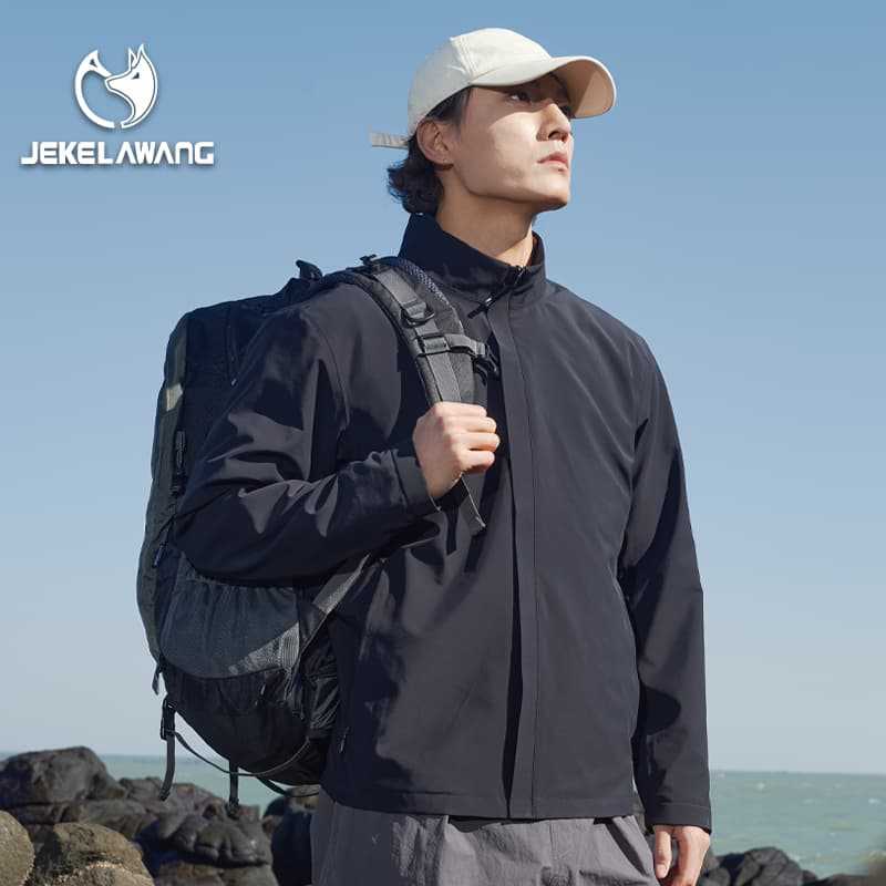 Outdoor Stand Collar Rush Clothes Men's Trendy Brand Couple's Business Jacket Women's Work Clothes Coat Mountain Group Advertising Printing