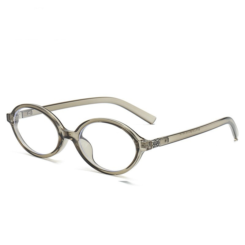 Zhang Yuanying con gafas de marco elíptico de nerd simple pueden equiparse con lentes de marco TR90 de tortuga antiluz azul miopía image 3