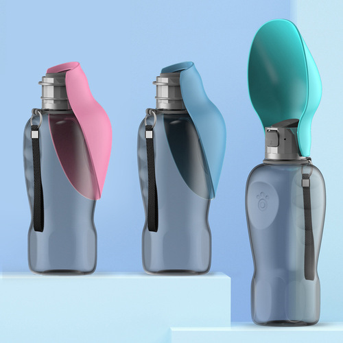 PB+Peijia Pet Water Cup Dog Portable Water Bottle Outdoor Leaf Shape Dog Walking Folding Drinking Water Bottle