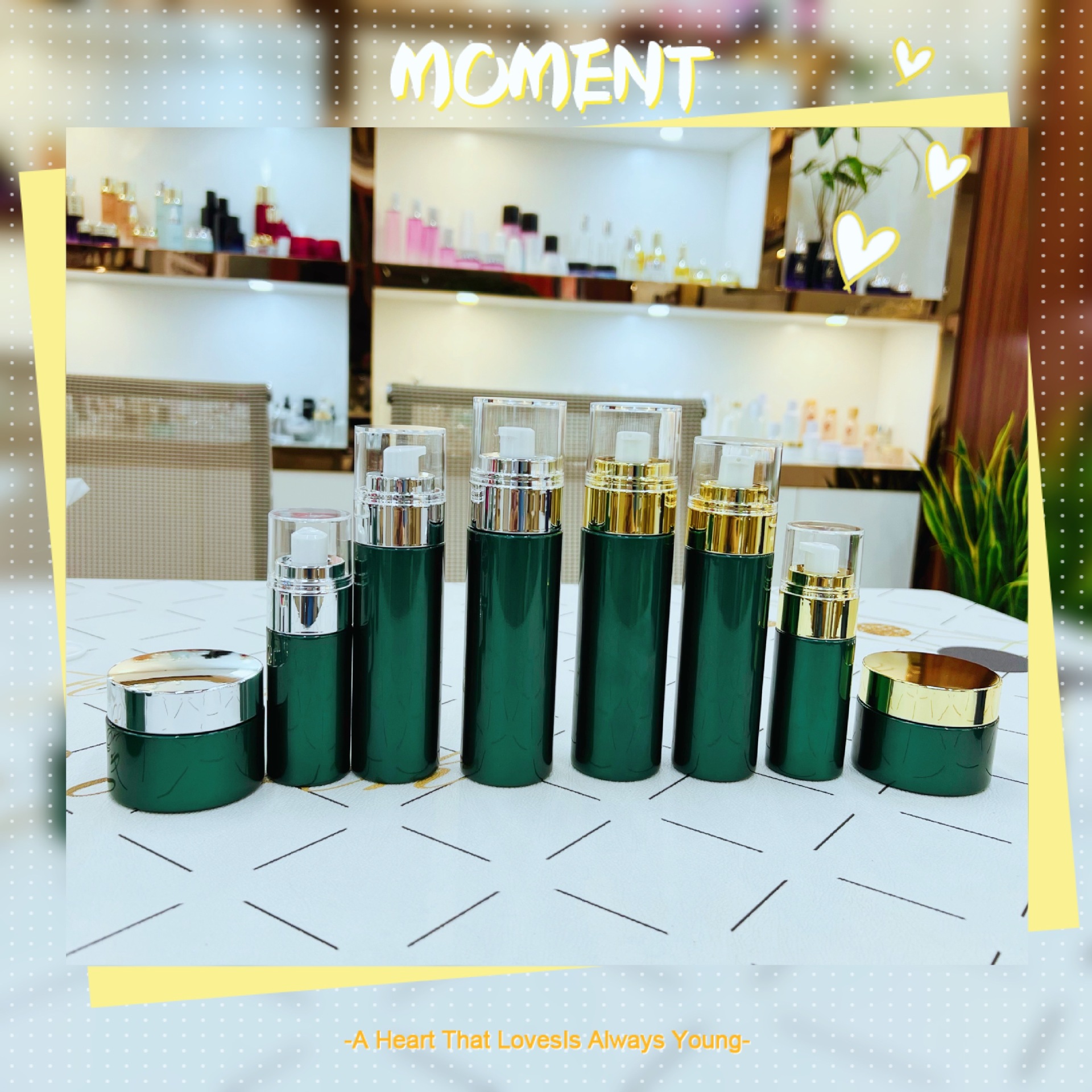 供应新款化妆品喷涂玻璃瓶(GS-34)