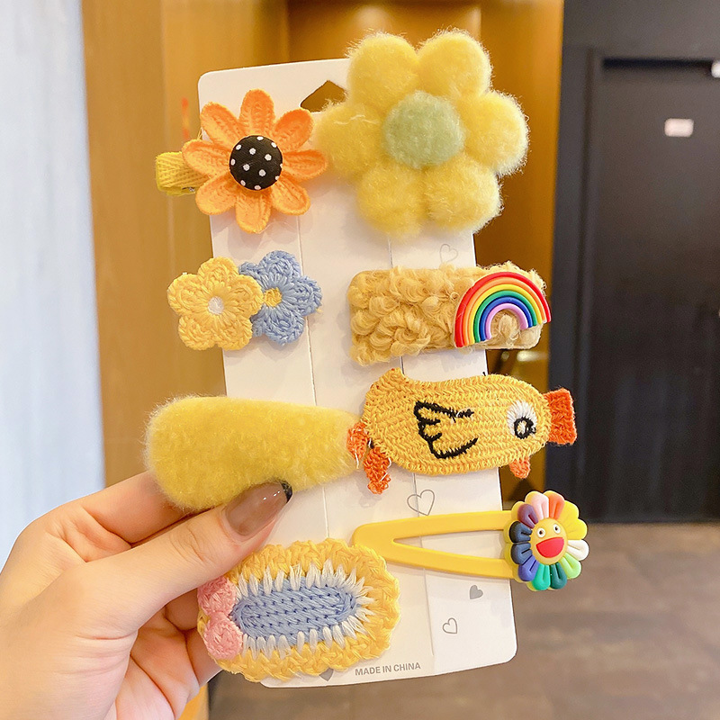 Peel de peluche para niños BB clip clip de peluche clip lateral para niñas lindas niñas toque de pelo para bebés