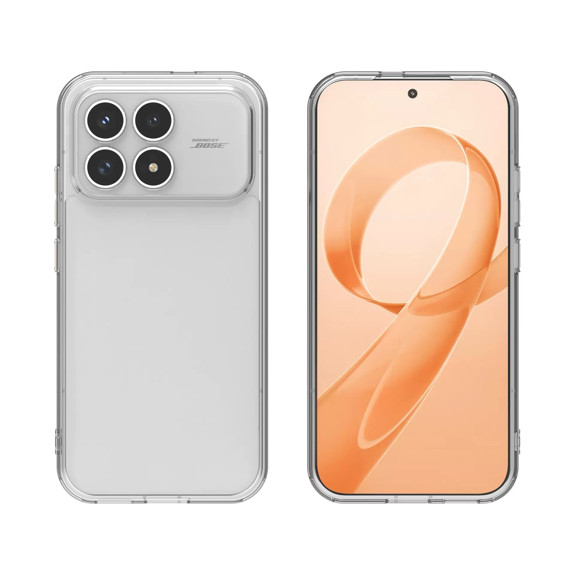 适用红米 K90 透明二合一手机壳红米POCO F8 PRO抗黄手机保护套