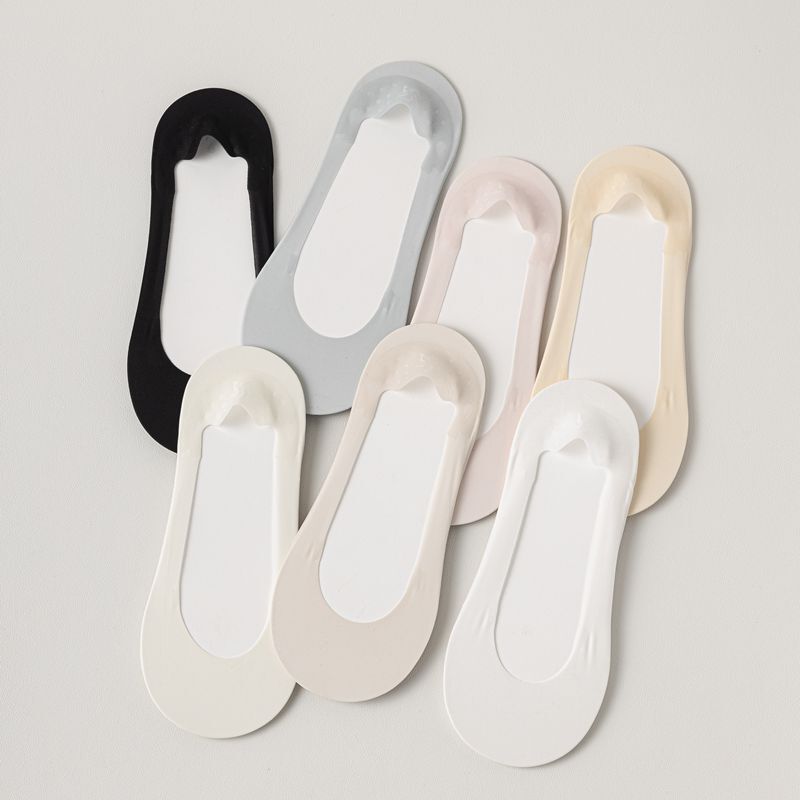 Women's Invisible Socks, Low-Cut Boat Socks with Sponge Cushioning for Shock Absorption and Pressure Relief, Customizable, Non-Slip, Ultra-Thin Women's Invisible Socks, Low-Cut Boat Socks with Sponge Cushioning for Shock Absorption and Pressure Relief, Customizable, Non-Slip, Ultra-Thin