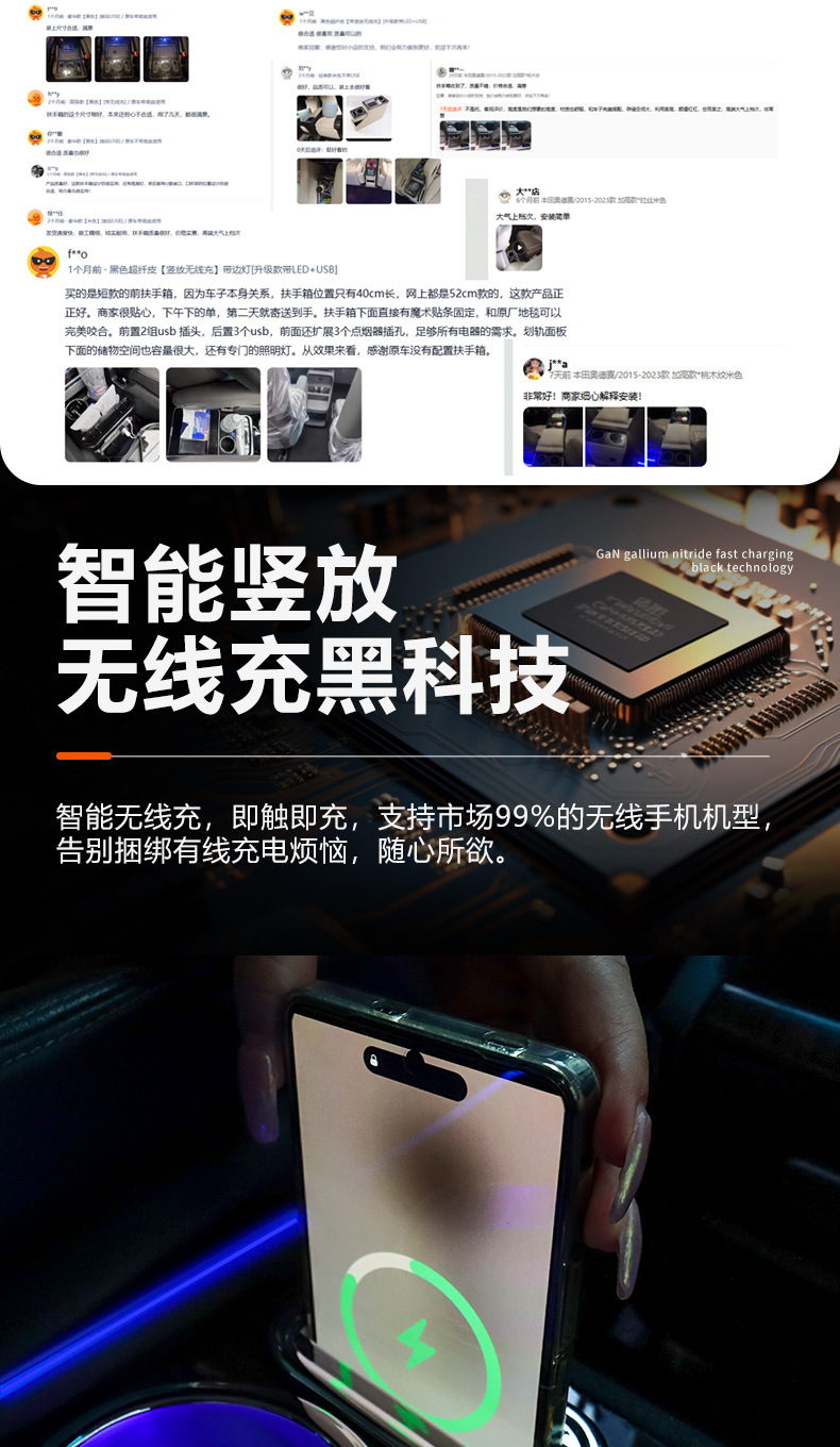 Suitable for Honda Odyssey Armrest Box, New and Old Models, Dedicated Hybrid Honda Elysion Center Console Storage Box Modification for Original Car