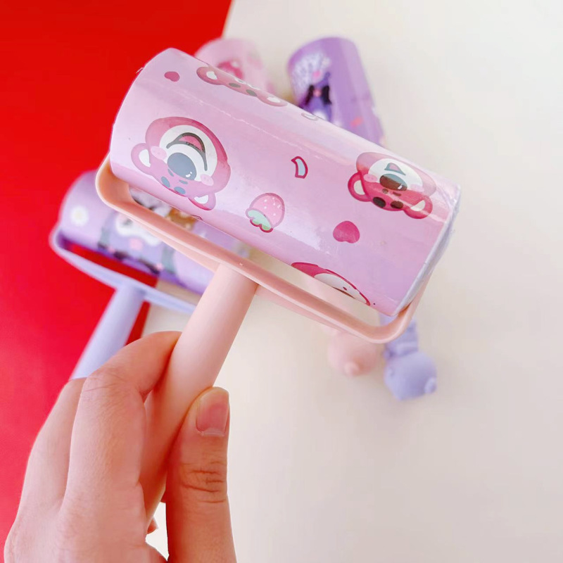 粘毛器かわいいクロロ粘毛器ドラムセット家庭用衣類ペット除毛器長柄粘毛器|undefined