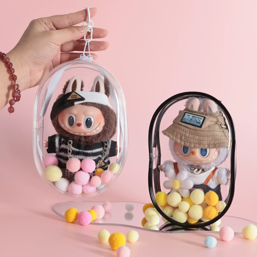 15cm хлопковая кукла 18cm пузырь Март слепая коробка для хранения косметички ПВХ милые зерна labubu сумка для малышей