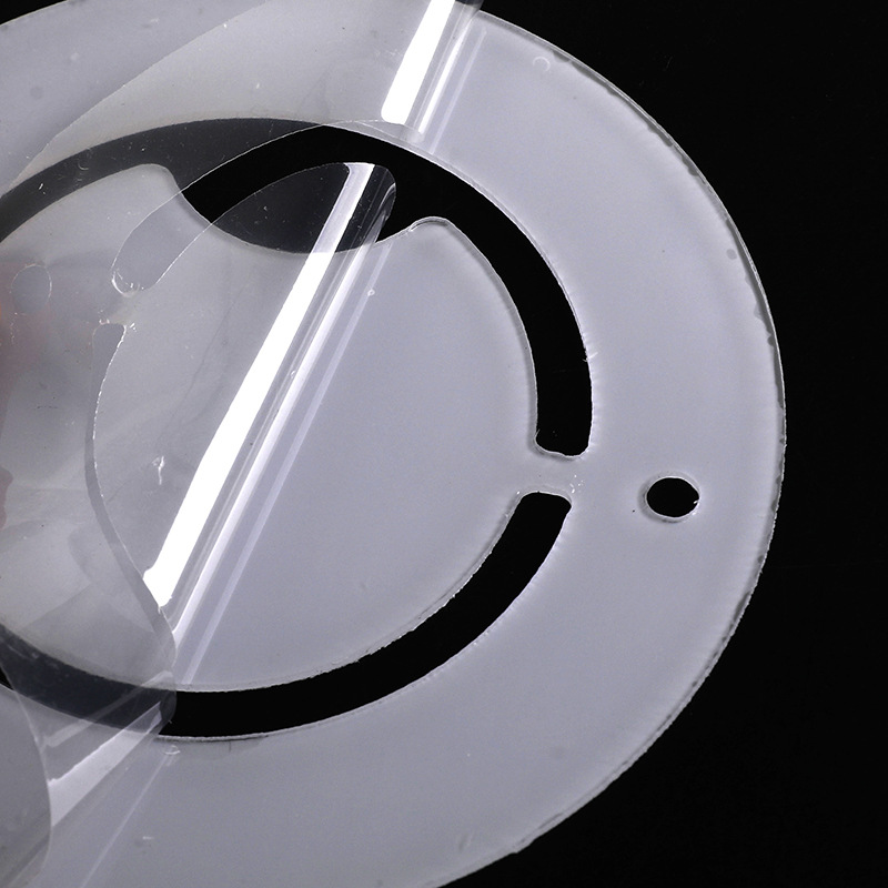 厂家PC板雕刻 圆形透明pc板材热压成型异型折弯板材切割批发可定