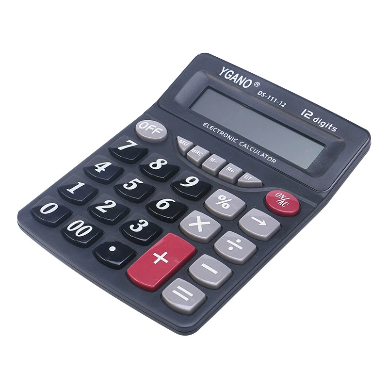 12-битный Большой кнопочный калькулятор, финансовый настольный офисный Многофункциональный бесшумный компьютер 111, оптовая продажа с фабрики прямых продаж