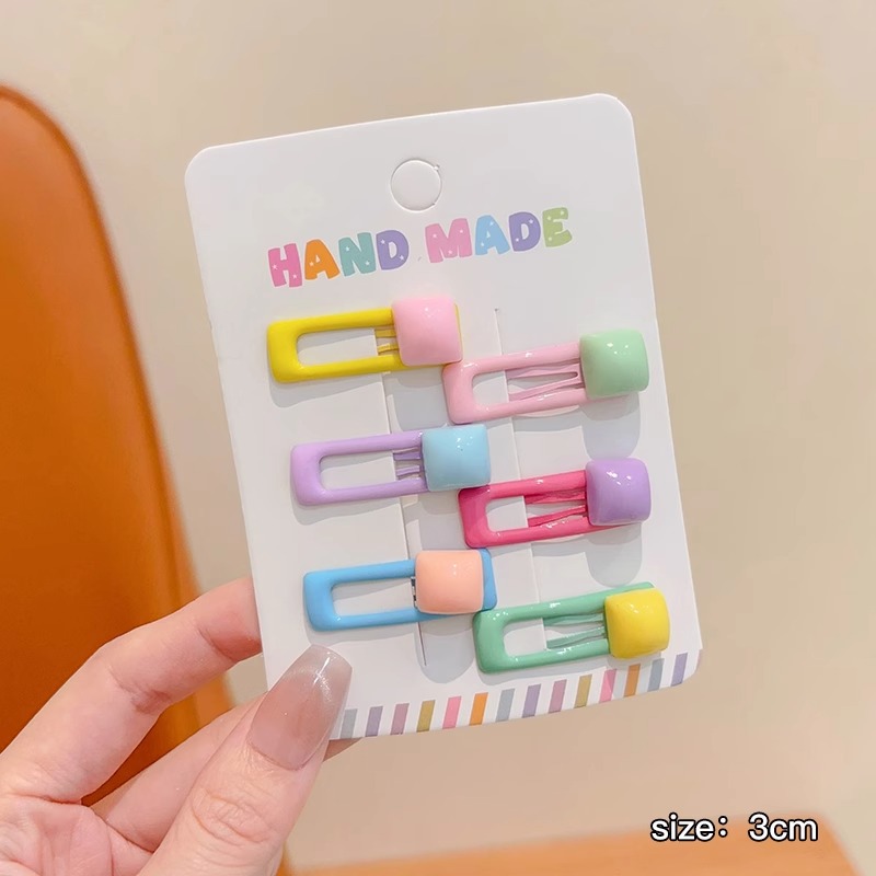 Pequena coreana para niños clip de cabello BB niñas bebé no lastimar clip de cabello lindo mini clip de cabello pequeño clip de cabello