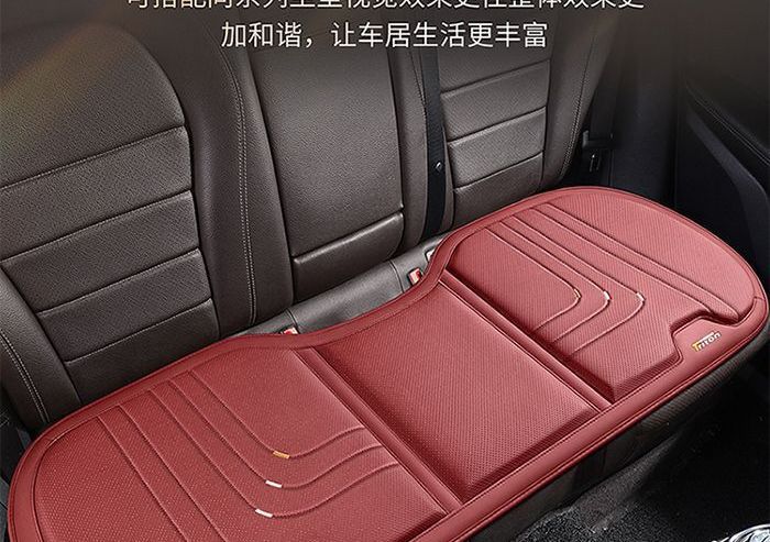 Summer rear seat luxury car seat cushion, breathable leather, ventilated, suitable for all seasons, three-piece set, single piece