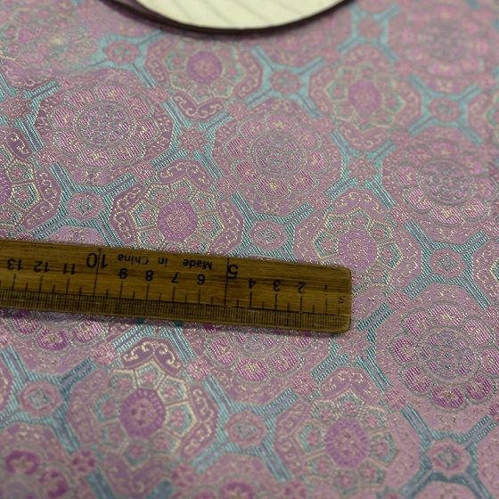 Pink Blue Small Baoxinghua New Brocade Imitation Song Brocade Fabric New Chinese Style National Style Brocade Vest Jacket Fabric