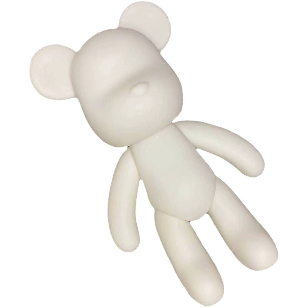 22 см ручной работы DIY палка дрель жестокий медведь эмбрион тряска звук медведь палка дрель подарок Материал пакет украшения Виниловая палка дрель белый эмбрион