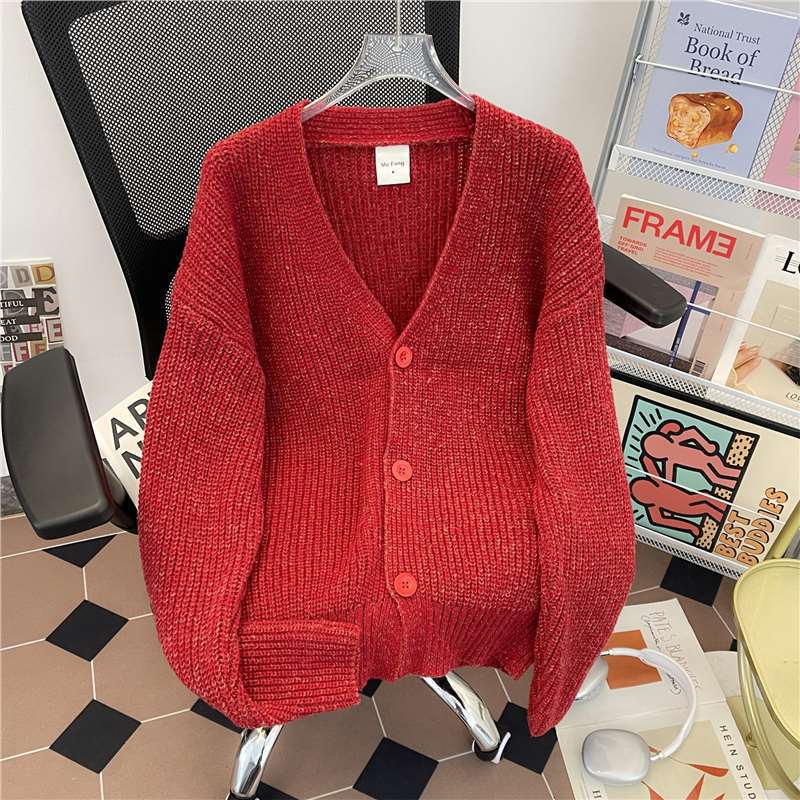 2025 New Christmas Red Sweater Men's Autumn and Winter Outer Wear with Unique and Super Nice Knitted Jacket for the Year of Birth 2025 New Christmas Red Sweater Men's Autumn and Winter Outer Wear with Unique and Super Nice Knitted Jacket for the Year of Birth