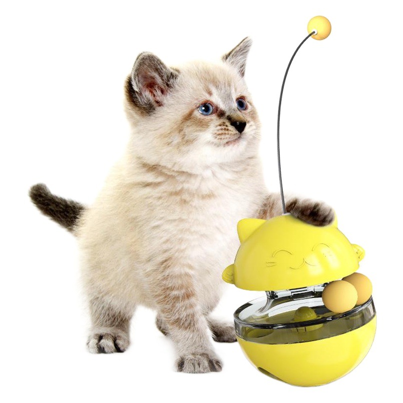 Amazon popular Bola de fuga de alimentos divertido gato palo vaso gato tocadiscos juguete auto-Hola artefacto suministros para mascotas fabricante
