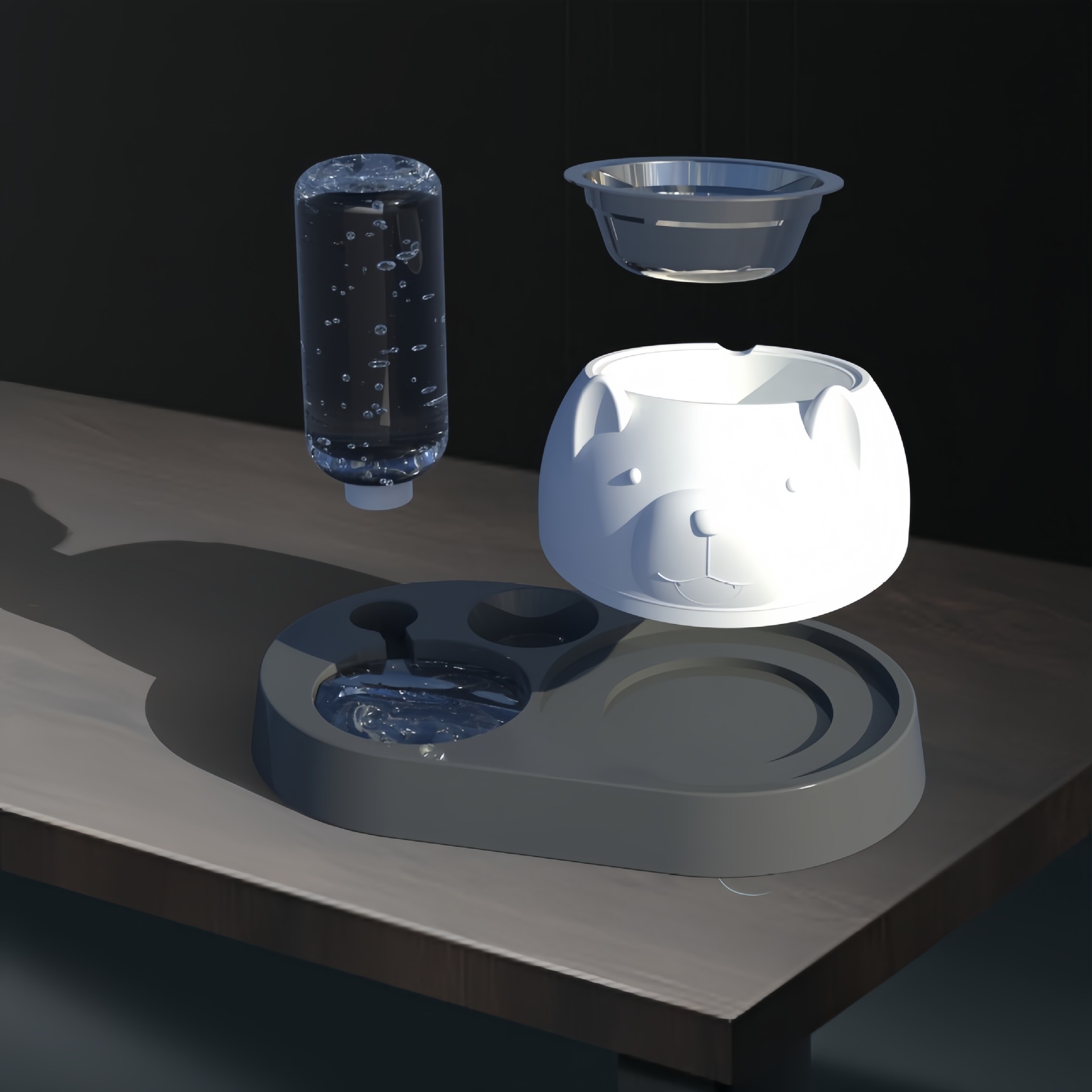 Gato tazón de cerámica tazón de alimentos protección cervical columna vertebral automática agua potable oblicua gato comida tazón de arroz tazón gatito agua potable anti-golpe