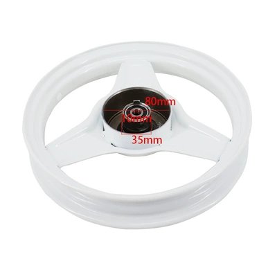Motorcycle accessories wholesale motorcycle wheels suitable for PYPW50 front and rear two-wheeled motorcycle wheels steel rims (Hub) - pw50-white-front-wheel-hub