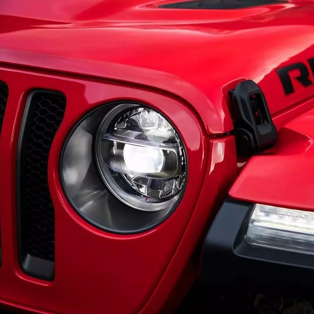 Suitable for 2018 New Wrangler Jl Modification Parts Jl Modified Headlight Ring Center Net Ring Modified Exterior Parts