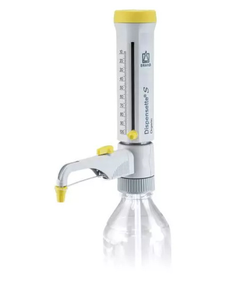 【德国BRAND】10-100ml有机游标可调瓶口分液器/带回流阀/4630171