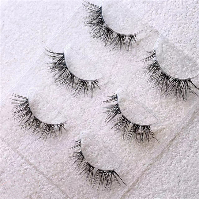 Rabbit grandma FK14 eyes false eyelashes transparent stem 3 pairs European and American makeup