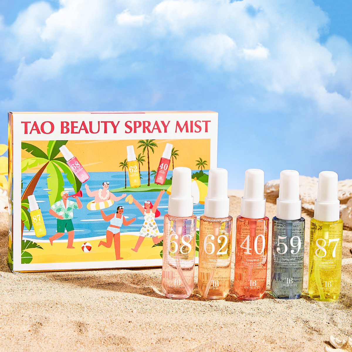 跨境专供Tao Beauty数字香水套盒无酒精巴西身体头发持久留香香氛