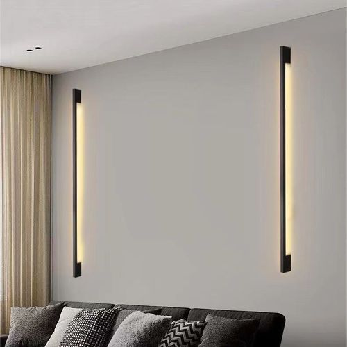 Cross-border luminous handle wall lamp creative LED strip linear lamp modern simple Nordic one-word wall lamp