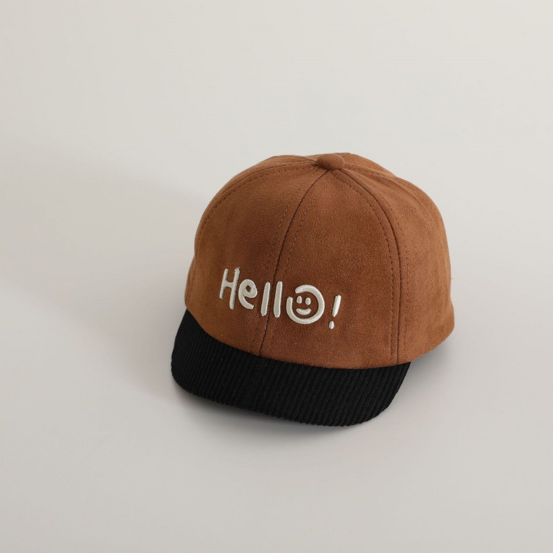 Sombreros para bebés bordados primavera y otoño Hello baby gorra gorra gor