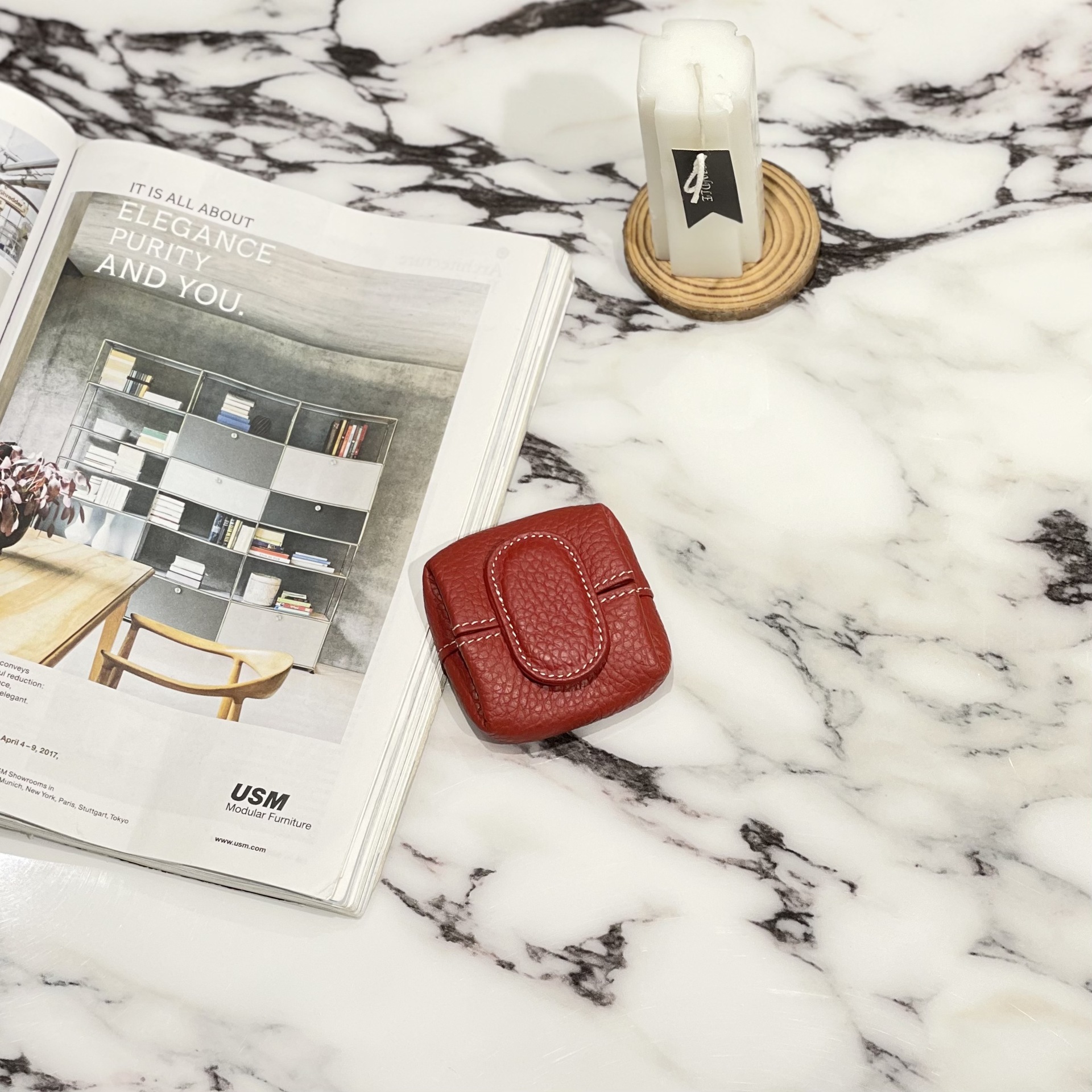 Monedero de cuero genuino primera capa de piel de vaca mini billetera de almacenamiento clave transfronteriza pequeña billetera de piel de vaca de las mujeres