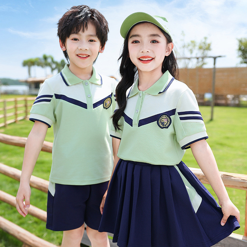 School uniform, kindergarten uniform, comfortable and loose sports class uniform, performance uniform, teacher uniform, two-piece set