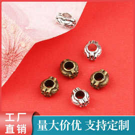 W004梅花隔珠diy锌合金饰品配件手链毛衣链配件厂家直供来图来样