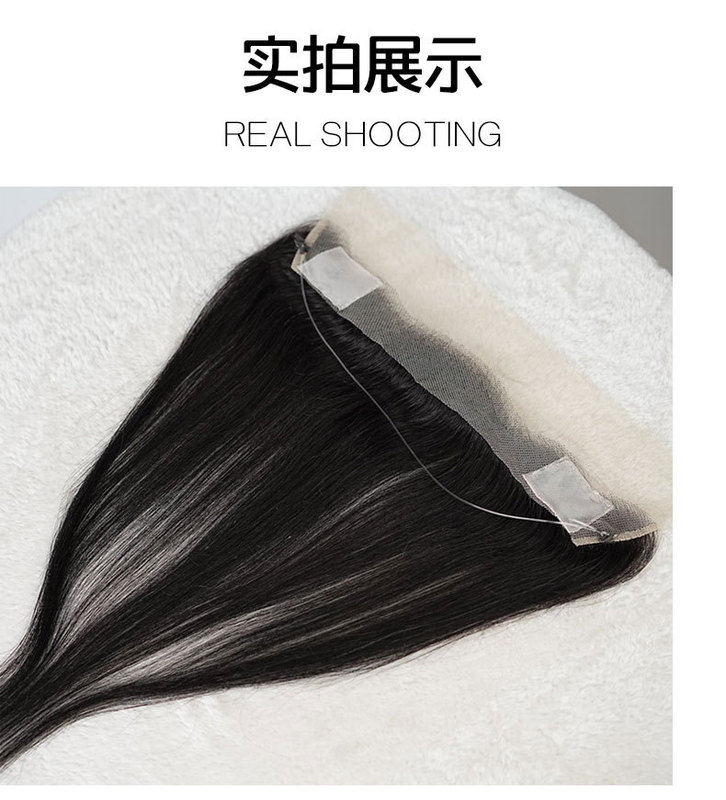 Front hair line Topper外国貿易クロスボーダーレディースレースヘアライン真 � � 髪手織前髪前髪|undefined