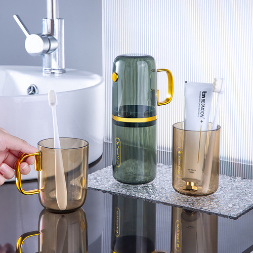 Luxury travel wash cup, creative mouthwash cup, toothbrush cup, toothbrush set, portable storage cup