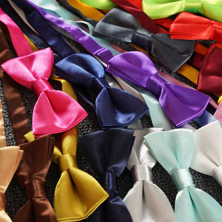 Moño Infantil Doble Capa de Color Liso para Niños y Escuelas image 2