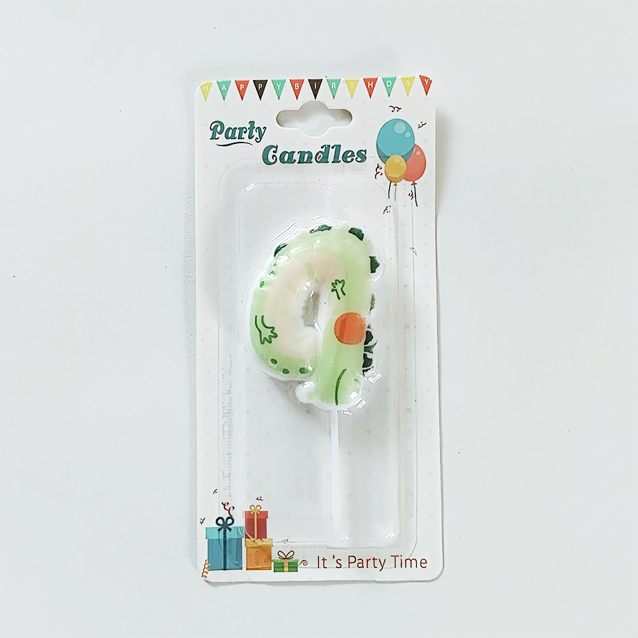 越境創意動物デジタルろうそく0-9漫画誕生日ろうそく子供誕生日誕生日パーティー装飾用品