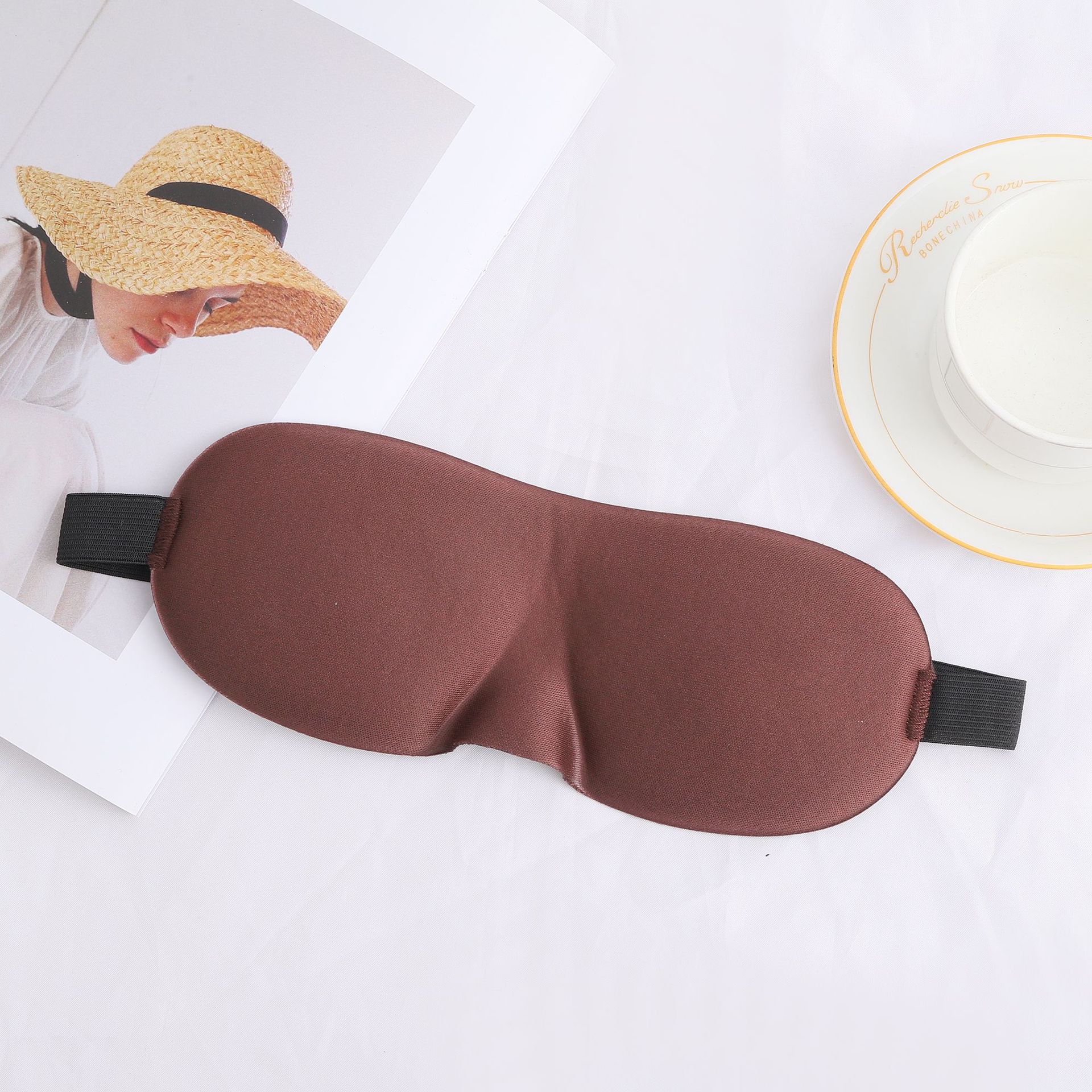 Directo de fábrica 3D tridimensional máscara de ojo creativo tridimensional sueño sombreado transpirable 3D tridimensional máscara de ojo sin costuras logotipo impreso