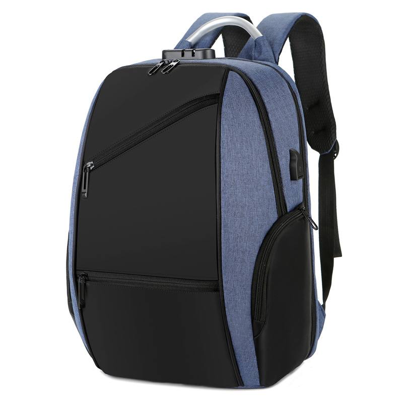 跨境新款大容量简约休闲背包双肩包 笔记本电脑包 商务旅行书包