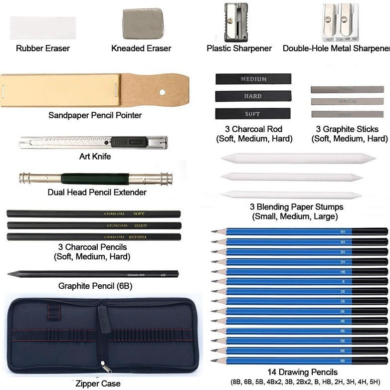 HB35 bosquejo traje de lápiz 32 pintura traje de lápiz bosquejo Kit de arte transfronterizo Amazon