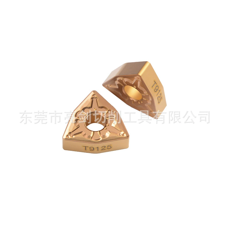 Стальной лезвие в форме персика, резец для токарной обработки CNC Toshiba WNMG080404/080408-TM T9125/T9025