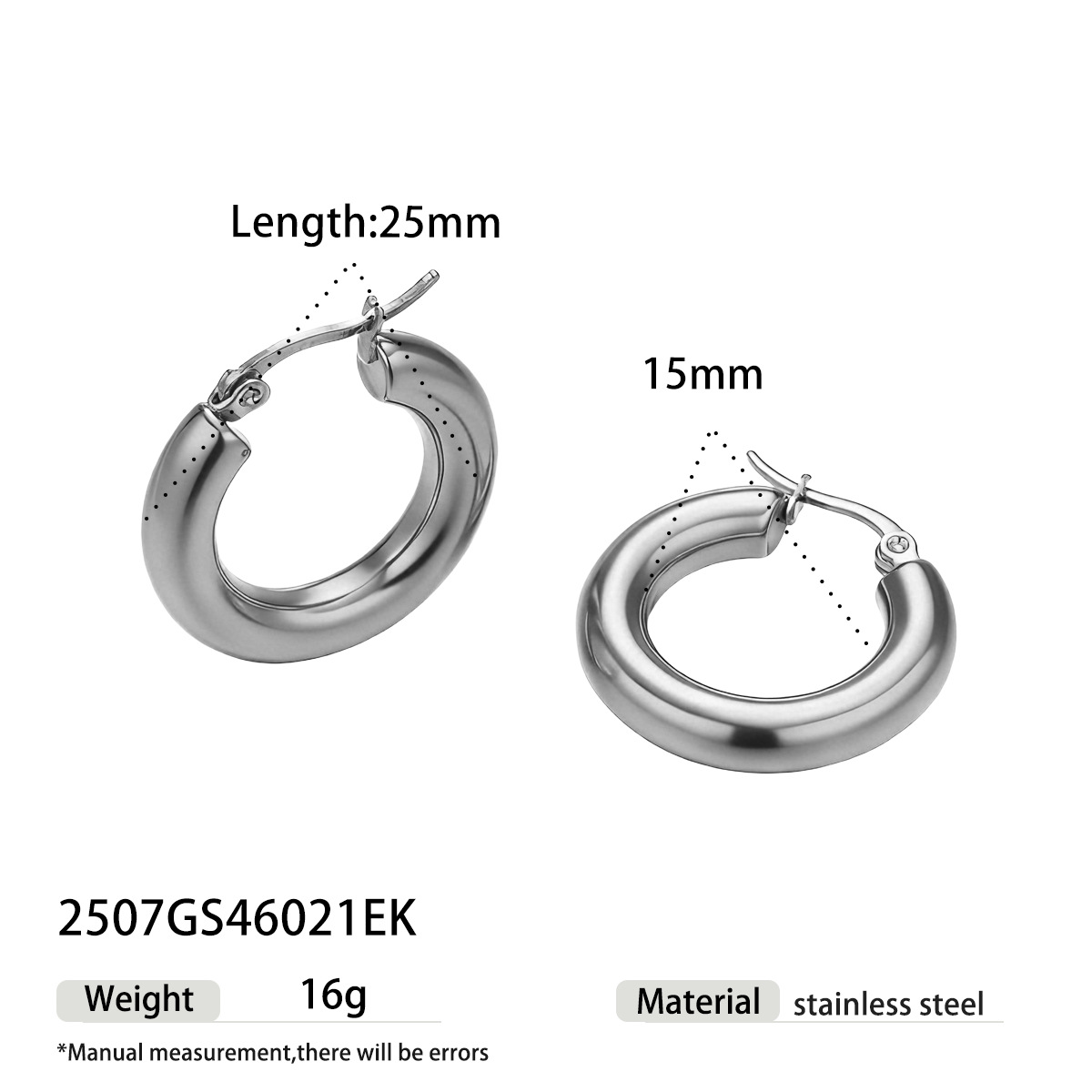 TENA Europa y los Estados Unidos de acero inoxidable aretes de vacaciones lujoso ligero de alto nivel de sensación de anillo geométrico de contraste de color de acero de titanio joyas de orejas