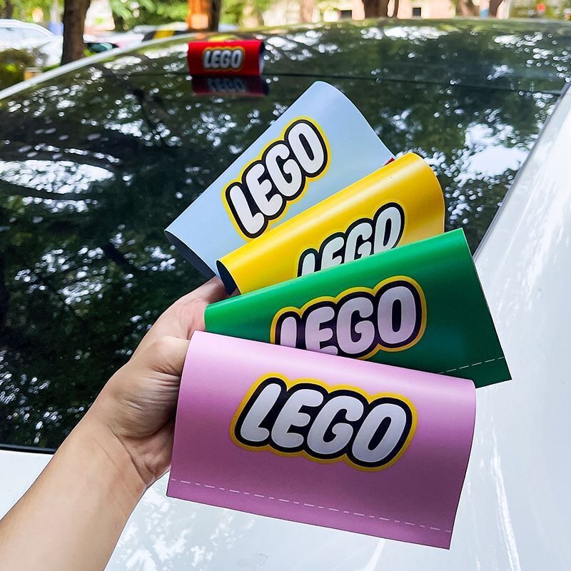 Car Washable Label Logo, Rear Washable Label Sticker, Creative and Personalized Car Door and Rear Decoration