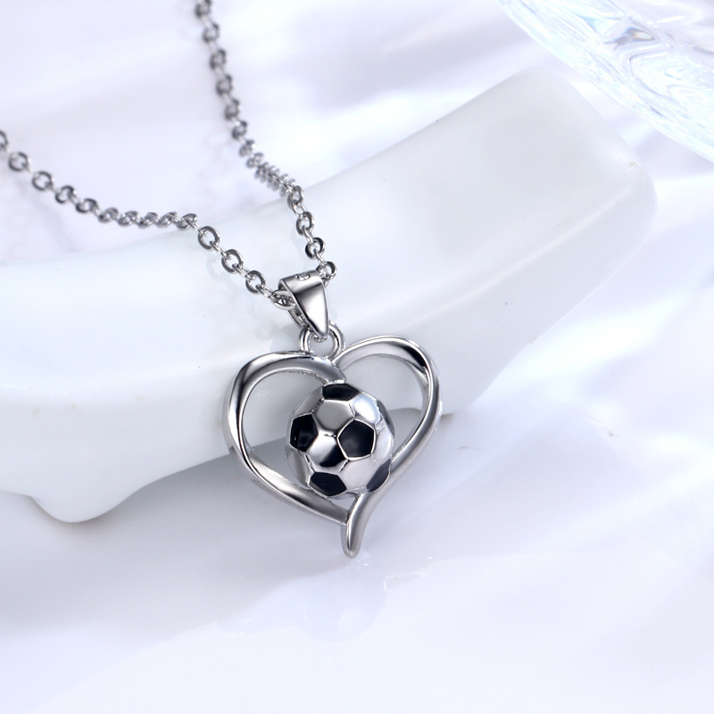 Lady Heart Shape Copper Gold Plated Necklace 1 Piece